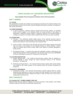 SPECIFICATIONS - Cretex Specialty Products