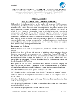 PRESTIGE INSTITUTE OF MANAGEMENT AND