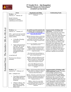Extend ed Text: The Outsiders (R L .8 .1
