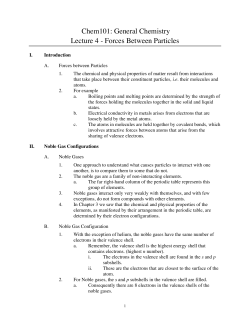 Chem101: General Chemistry Lecture 4 - Forces