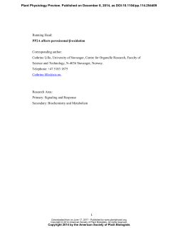 Protein phosphatase 2A holoenzyme is targeted to peroxisomes by