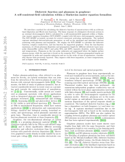 Dielectric function and plasmons in graphene: A self-consistent