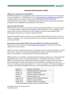 adapt - Canadian Pharmacists Association