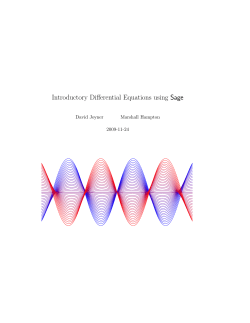Introductory Differential Equations using Sage