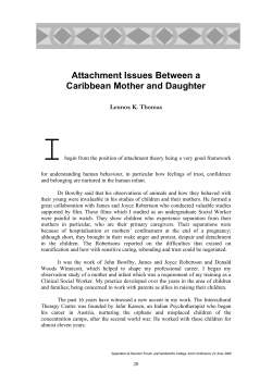 attachment issues between a caribbean mother and daughter