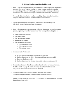 Unit 3 Legal Studies