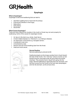 Dysphagia - Augusta University Health