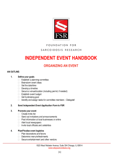 INDEPENDENT EVENT HANDBOOK