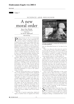A new moral order