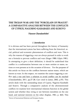 THE TROJAN WAR AND THE &ldquo;PORCELAIN OF PRAGUE&rdquo;: A