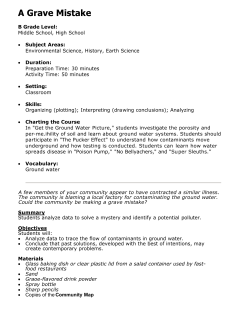 Lesson Plan A Grave Mistake