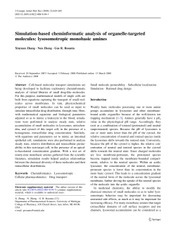 Simulation-based cheminformatic analysis of organelle