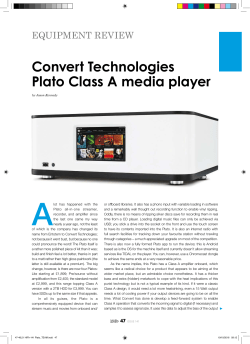 Convert Technologies Plato Class A media player