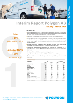 Interim report Q1 2017