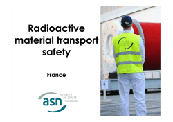 Radioactive material transport safety