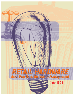 Retail Hardware: Best Management Practices