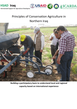 Principles of Conservation Agriculture