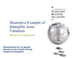 Illustrative Example of Intangible Asset Valuation