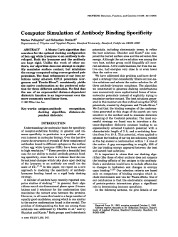 Computer simulation of antibody binding specificity