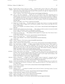 Graham Williams` TeX Catalogue