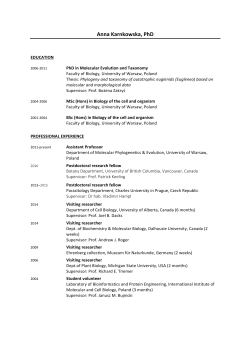 Anna Karnkowska, PhD