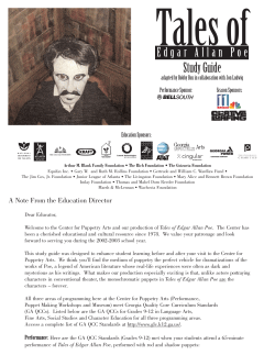 Edgar Allan Poe - Center for Puppetry Arts