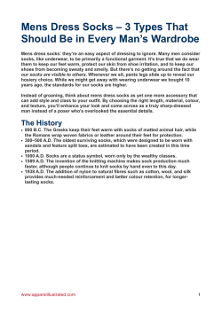 Mens Dress Socks - 3 Types That Should Be in Every Man`s Wardrobe