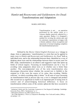 Hamlet and Rosencrantz and Guildenstern Are Dead