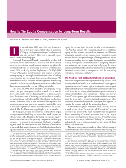 How to Tie Equity Compensation to Long