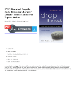Drop the Rock: Removing Character