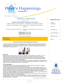 Newsletter - Shiloh`s Hope
