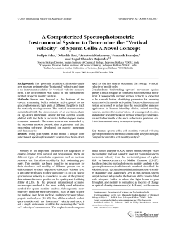 A computerized spectrophotometric instrumental system to