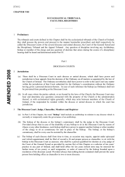 chapter viii - Church of Ireland