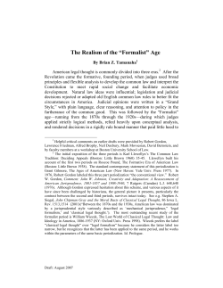 The Realism of the &ldquo;Formalist&rdquo; Age