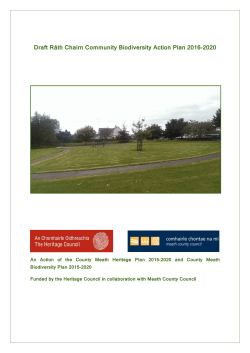 Draft R&aacute;th Chairn Community Biodiversity Action Plan 2016-2020