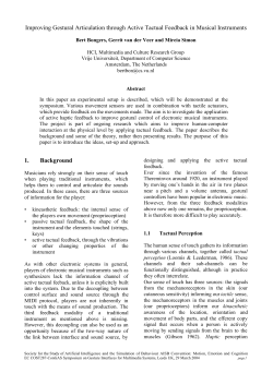 Improving Gestural Articulation through Active