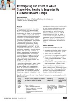 Investigating The Extent to Which Student