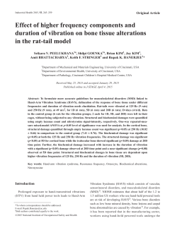 Effect of higher frequency components and duration of vibration on
