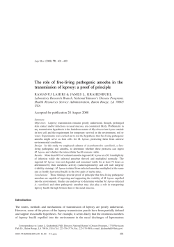 401 The role of free-living pathogenic amoeba in the