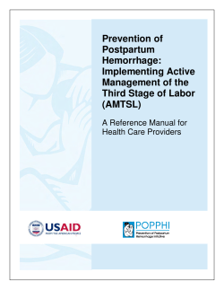Prevention of Postpartum Hemorrhage: Implementing Active