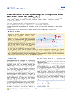 (HNO3)m(H2O)n - American Chemical Society