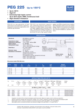 PEG 225 up to 150&deg;c