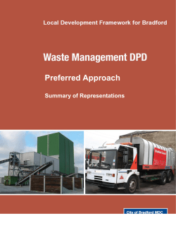 (preferred approach consultation Jan to April