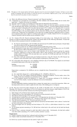 Page 1 of 2 ACCOUNTING Time allowed &ndash; 2 hours Total marks