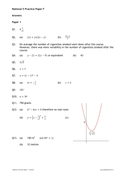 Paper F - Answers - Bannockburn high School
