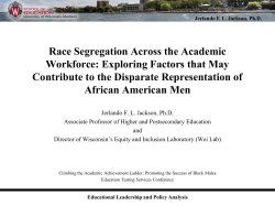 Race Segregation Across the Academic Workforce: Exploring