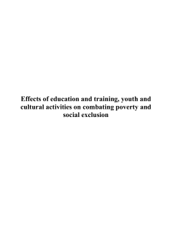 1.2.2 Definition of social exclusion