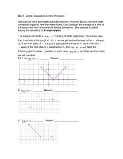 5-Limits and Derivatives with answers