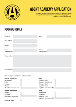 Agent Academy Application