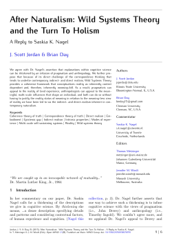 After Naturalism: Wild Systems Theory and the Turn To
